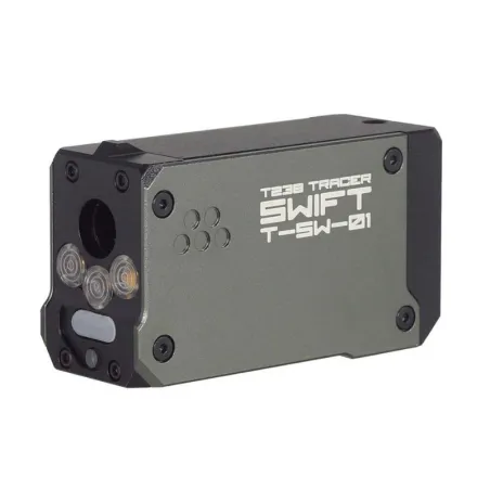 Silenciador T238 Swift Gris Tipo C con Fogonazo | AirsoftYecla