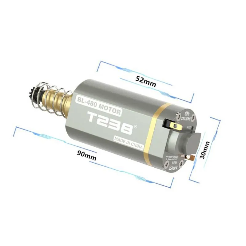 Motor Brushless T238 48000 Long Plata 380W | AirsoftYecla