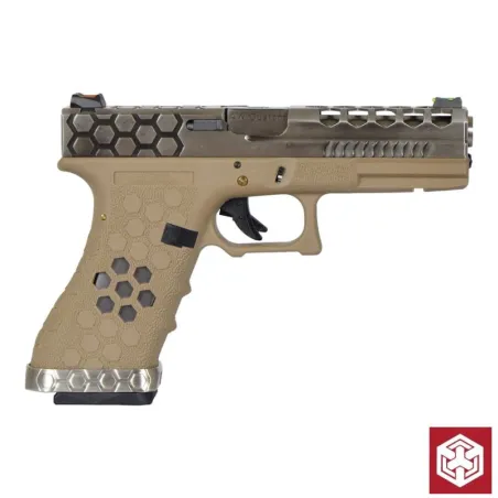 pistola-aw-custom-g17-hex-cut-gbb-parte-trasera-tan-black