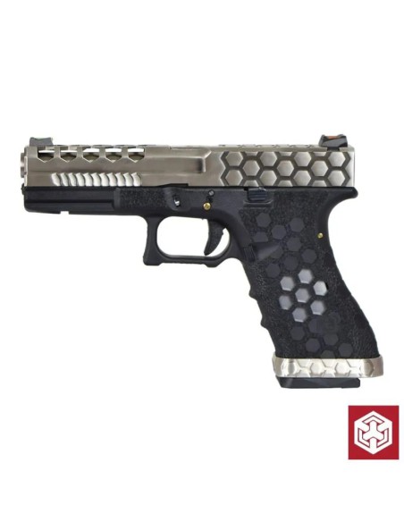 pistola-aw-custom-g17-hex-cut-gbb-tan-silver-gas-y-municion