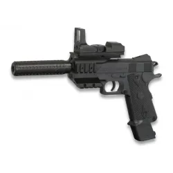 Pistola Airsoft Vigor con Silenciador | Barata y Ligera
