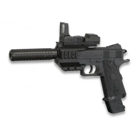 Pistola Airsoft Vigor con Silenciador | Barata y Ligera