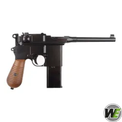 Pistola WE 712 Airsoft Blowback Full Auto Negra