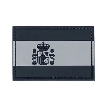 Parche España Goma BK con Velcro PVC 75x50