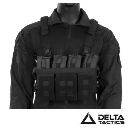Chest Rig MK2 Negro | Delta Tactics Táctico y Modular