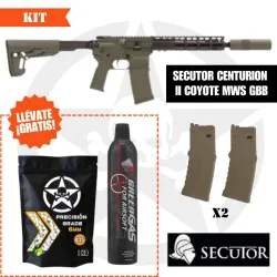Kit Secutor Centurion II Coyote MWS GBB + Cargadores| Airsoft Yecla