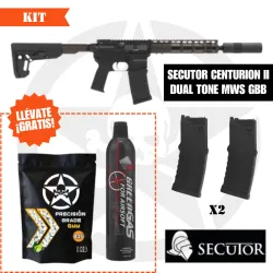 Kit Secutor Centurion II Dual Tone MWS GBB + Cargadores| Airsoft Yecla