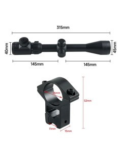 Visor 3-9x40EG Iluminado Rojo Verde | AirsoftYecla.es 2