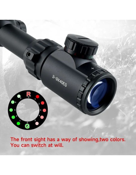 Visor 3-9x40EG Iluminado Rojo Verde | AirsoftYecla.es