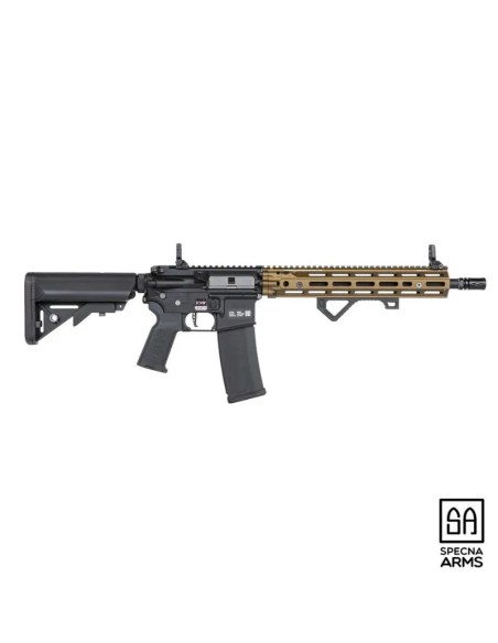 FUSIL SPECNA ARMS PRIME SA-P28 ASTER II 12,5” BRUSHLESS - NEGRA / BRONCE - AirsoftYecla.es
