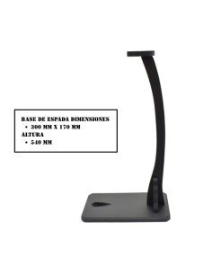 Soporte de mesa de madera para espada negra | Airsoft Yecla 2