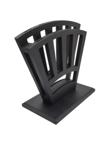 Exhibidor de 9 espadas de madera color negro | Airsoft Yecla