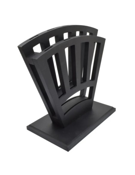 Exhibidor de 9 espadas de madera color negro | Airsoft Yecla