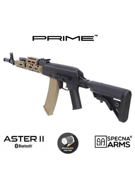 Fusil Specna Arms SA-PJ22 Kruk Prime Aster II Tan | Airsoft Yecla