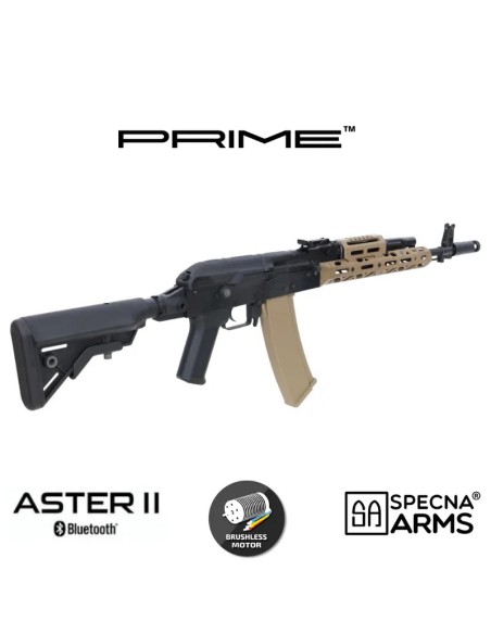 Fusil Specna Arms SA-PJ22 Kruk Prime Aster II Tan | Airsoft Yecla