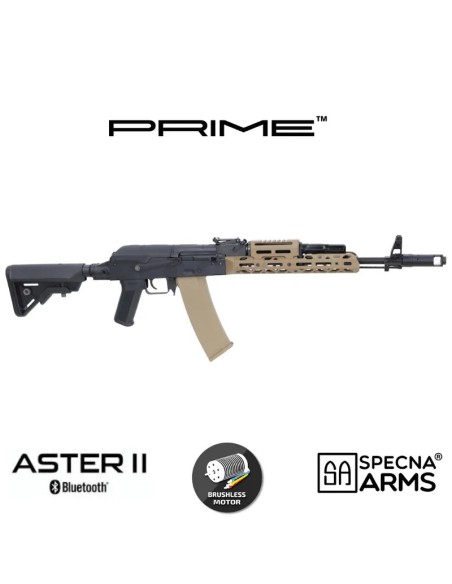 Fusil Specna Arms SA-PJ22 Kruk Prime Aster II Tan | Airsoft Yecla