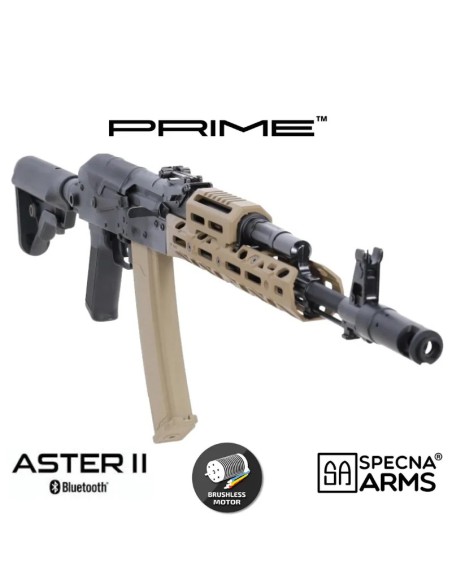 Fusil Specna Arms SA-PJ22 Kruk Prime Aster II Tan | Airsoft Yecla