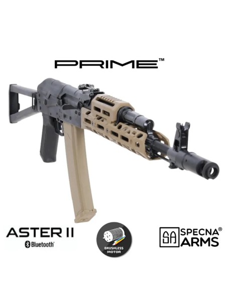 Fusil Specna Arms SA-PJ16 Kruk Prime Aster II Tan | Airsoft Yecla