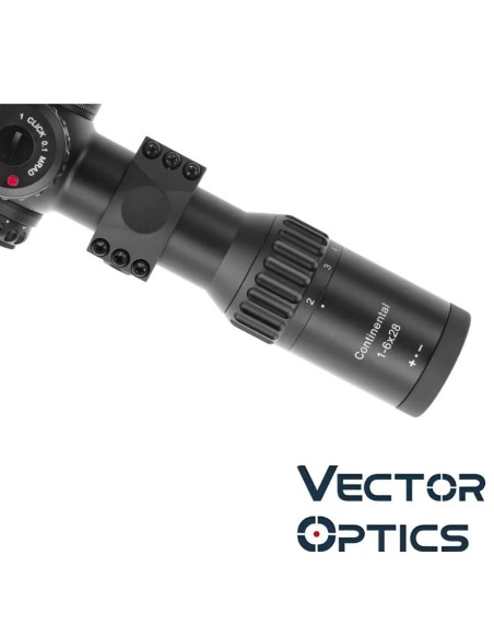 Mira Vector Optics Continental X6 1-6x28 para Airsoft