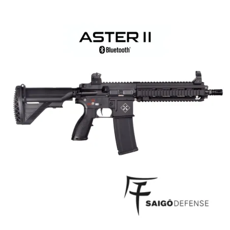 Fusil AEG Shogun Aster MK1 Black Saigo Defense | Airsoft Yecla