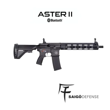 Fusil AEG Shogun Aster MK2 Black Saigo Defense | Airsoft Yecla