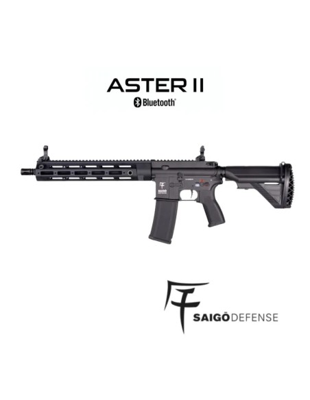 Fusil AEG Shogun Aster MK2 Black Saigo Defense | Airsoft Yecla