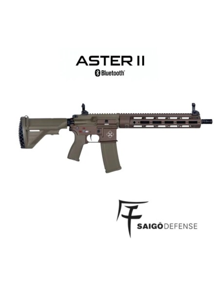 Fusil AEG Shogun Aster MK2 Tan Saigo Defense | Airsoft Yecla