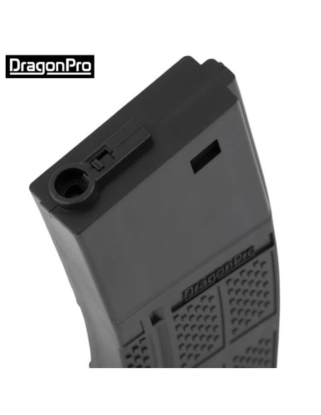 Cargador M4 AEG Mid-Cap 140 BBs DRAGONPRO - AirsoftYecla.es