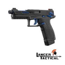 Pistola táctica GBB LTX Negra Azul | Airsoft Yecla