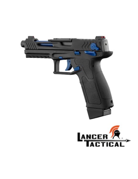 Pistola táctica GBB LTX Negra Azul | Airsoft Yecla