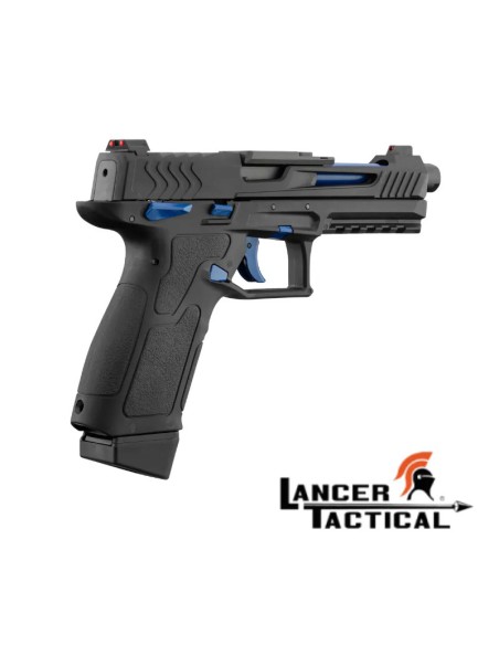 Pistola táctica GBB LTX Negra Azul | Airsoft Yecla