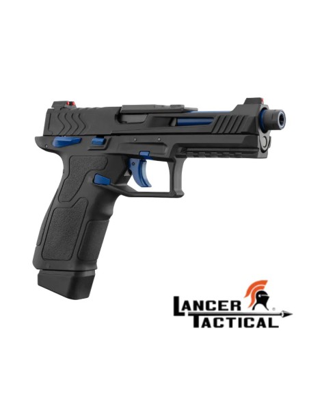 Pistola táctica GBB LTX Negra Azul | Airsoft Yecla