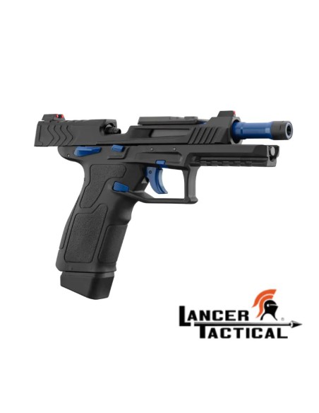Pistola táctica GBB LTX Negra Azul | Airsoft Yecla