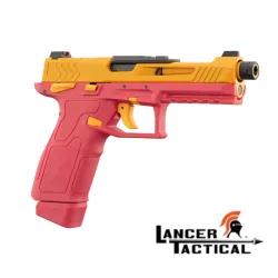 Pistola GBB LTX Roja y Amarilla Gas Blowback | Airsoft Yecla