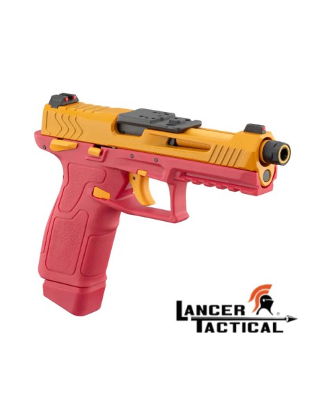Pistola GBB LTX Roja y Amarilla Gas Blowback | Airsoft Yecla