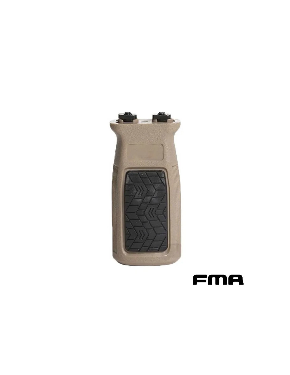EMPUNADURA VERTICAL ERGONÓMICA M-LOK ANTIDESLIZANTE POLÍMERO Y GOMA Tan