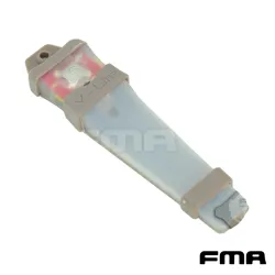 Luz Táctica FMA Velcro Roja Estilo V | Airsoft Yecla