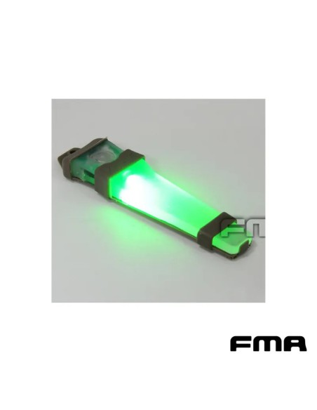 Luz Táctica FMA Velcro Verde Estilo V | Airsoft Yecla