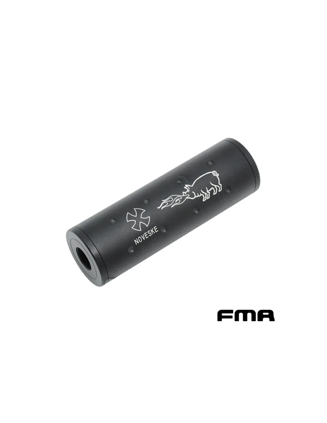 SILENCIADOR NOVESKE SIMULADO 107 MM ALUMINIO