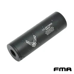 Silenciador FMA U.S.A AIR FORCE 107mm 14mm | Airsoft Yecla