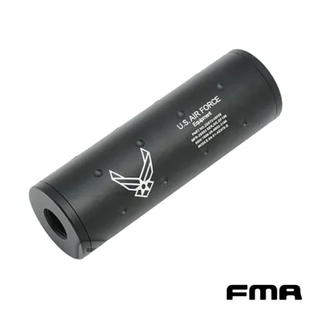 Silenciador FMA U.S.A AIR FORCE 107mm 14mm | Airsoft Yecla