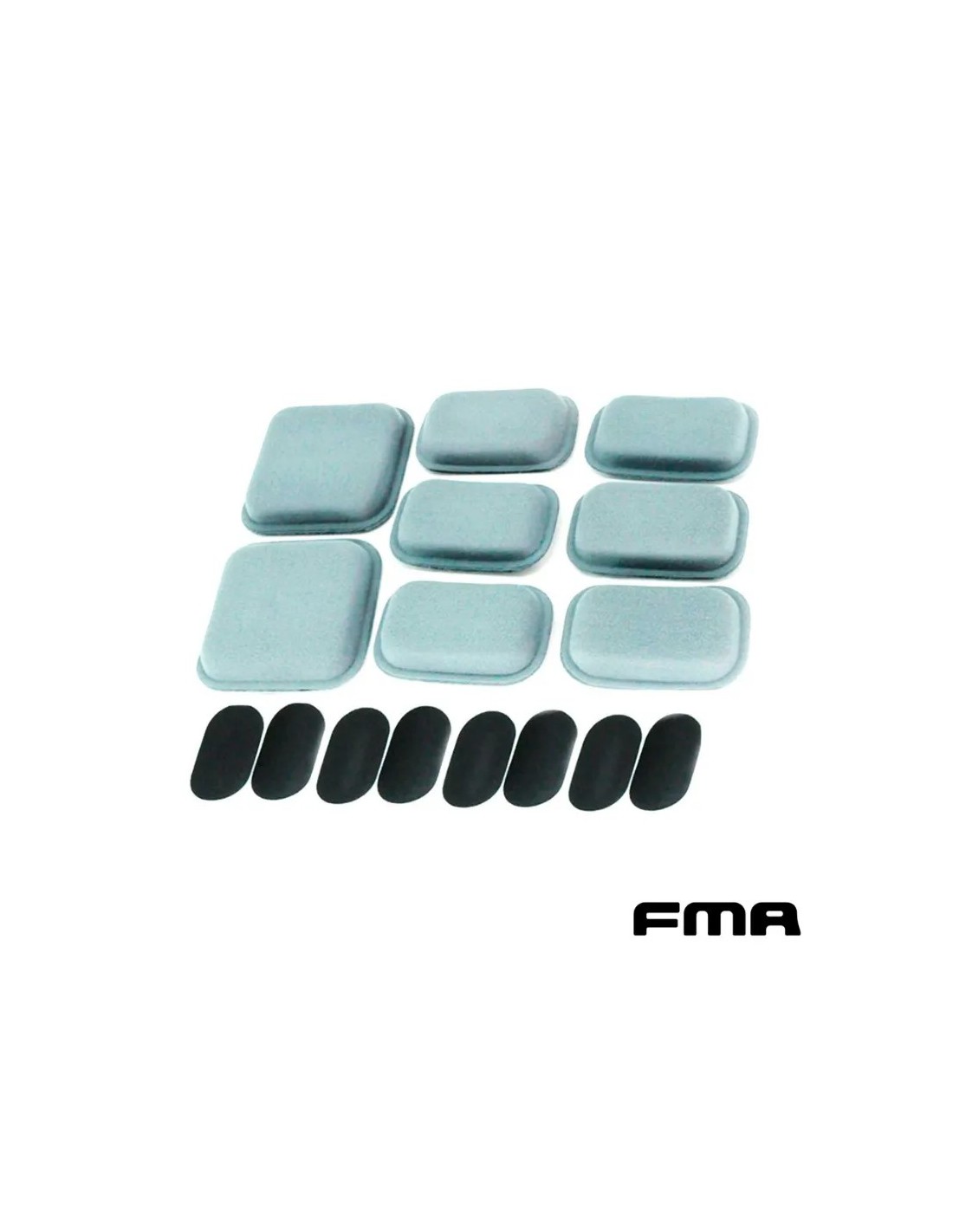 Almohadillas interiores rectangulares para casco táctico