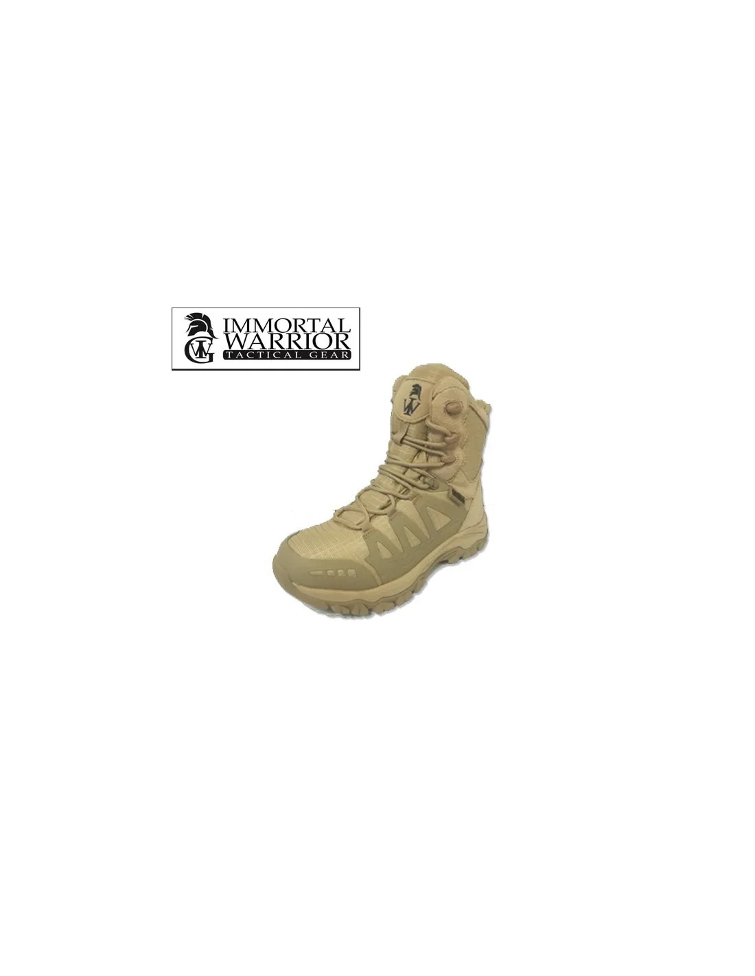BOTA TÁCTICA 6 PULGADAS CUERO Y TEXTIL SINTÉTICO PLANTILLA ORTHOLITE SUELA EVA ANTIDESLIZANTE USO INTENSIVO