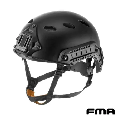 Casco FAST PJ FMA Negro Ajuste Rápido | Airsoft Yecla