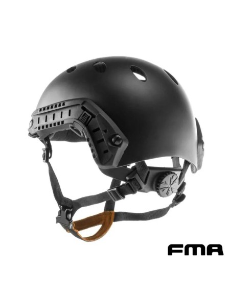 Casco FAST PJ FMA Negro Ajuste Rápido | Airsoft Yecla