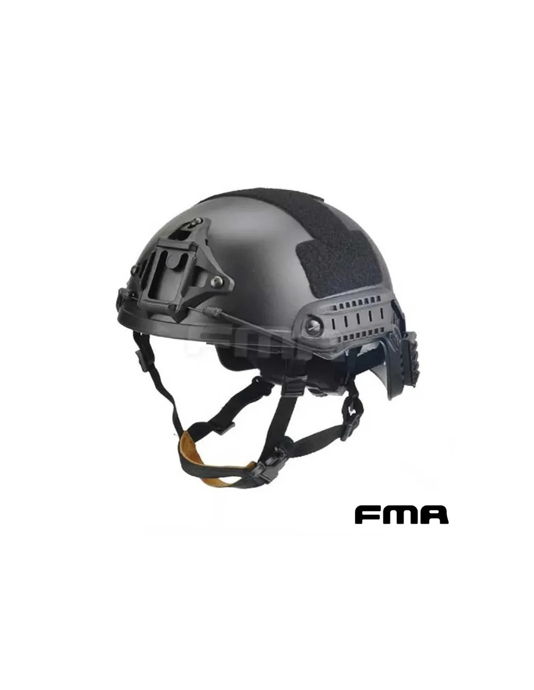 Casco corte ballístico modular en ABS con raíles laterales y ajuste por ruleta