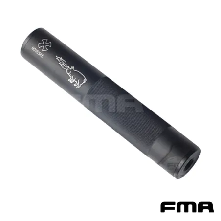 Silenciador FMA Noveske Largo 198mm Negro | Airsoft Yecla
