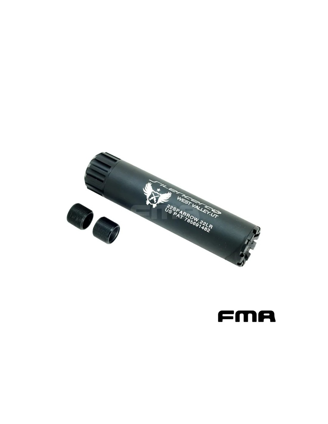 SILENCIADOR SIMULADO 145 MM METÁLICO ROSCA 14 MM CCW