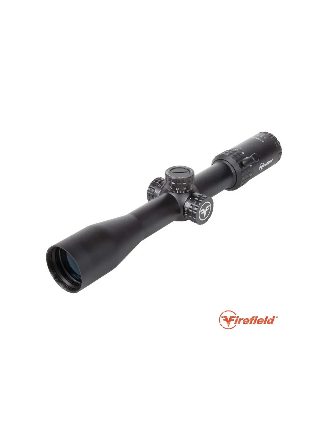 MIRA TELESCÓPICA 3 a 12 aumentos 40 mm Retícula Segundo Plano Focal Ajuste de Paralaje Tubo 30 mm Torretas con Bloqueo Palanca Anillas 30 mm Parasol Paño de Limpieza Cubreobjetivos Abatibles