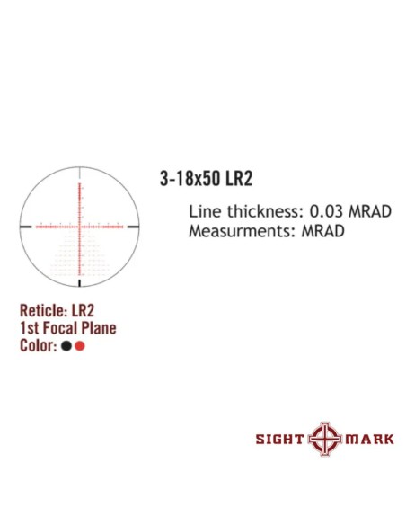 Visor Presidio 3-18x50 LR2 FFP Sightmark | Airsoft Yecla